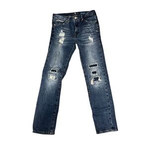 7 For All Mankind RBB6975 Blue Slimmy Denim Jeans Women's 12